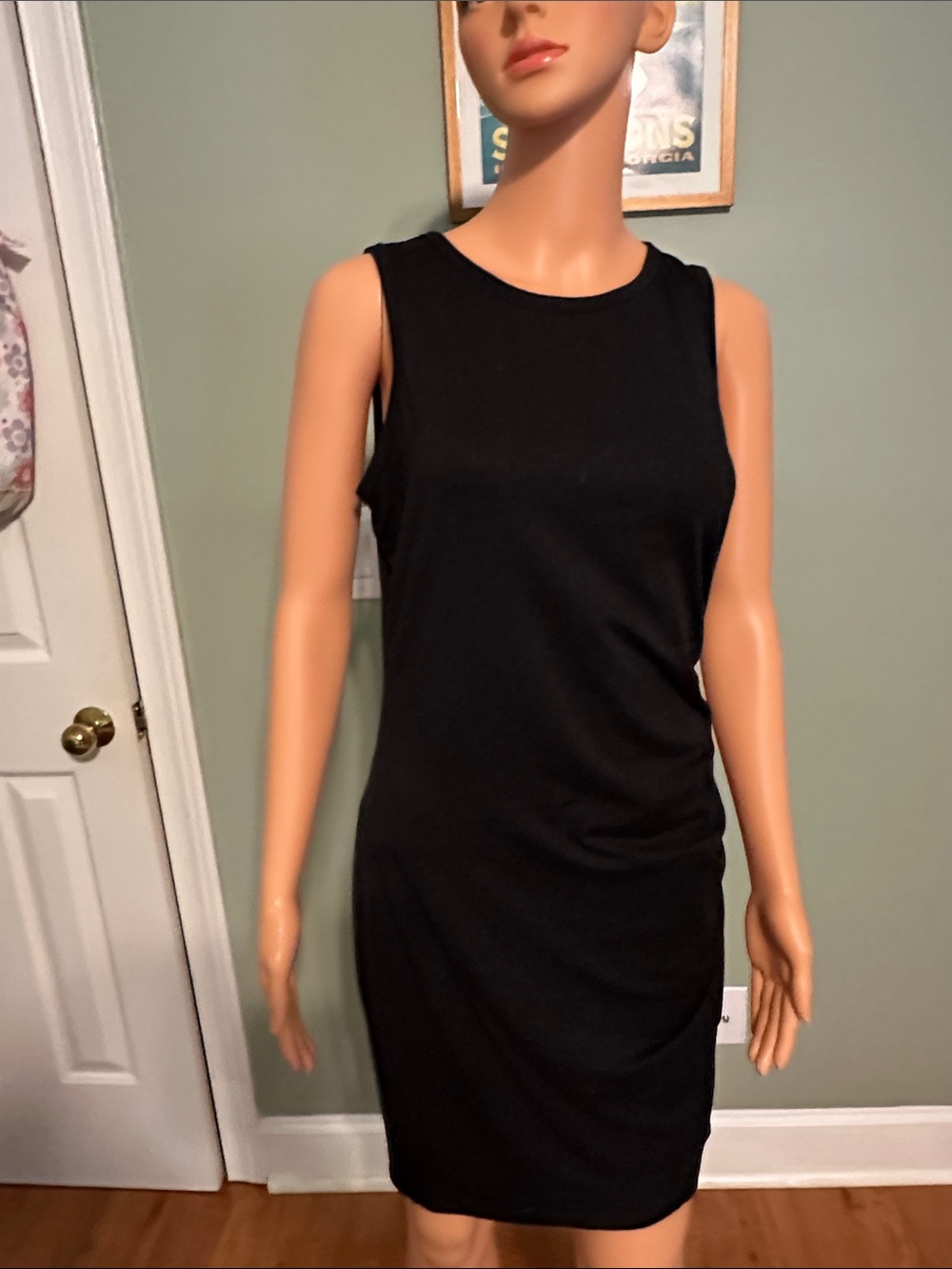 SHEIN Black Sleeveless Round-Neck Mini Dress